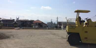 駐車場の整地